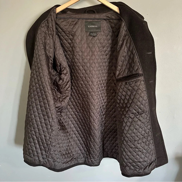 Express Men's Single-Breasted Wool Coat. 100% Wool.‎ - Picture 2 of 10